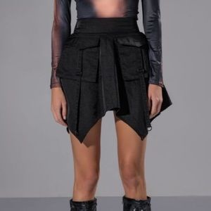 NWT Akira Symmetric Cargo Skirt